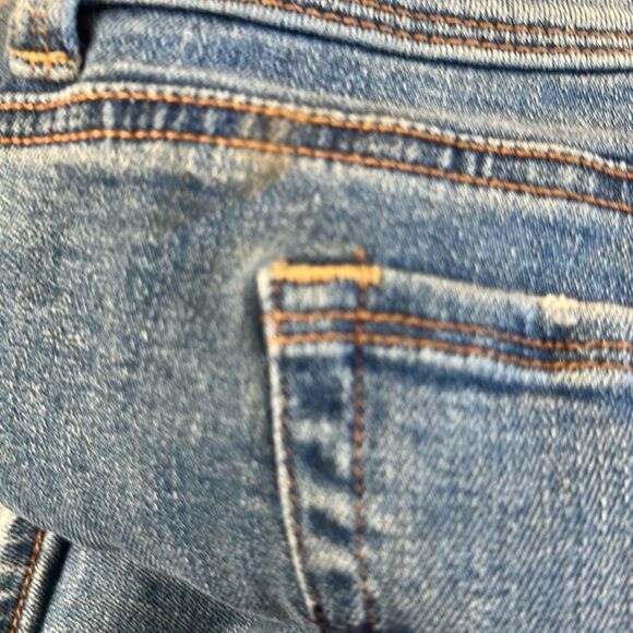 American Eagle Womens Medium wash Kick boot Jeans size 14 Stretch X - Picture 13 of 13